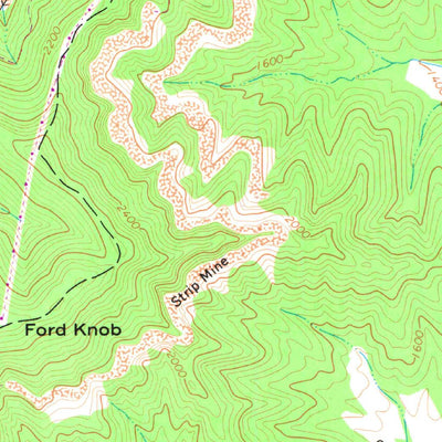 United States Geological Survey Beckwith, WV (1969, 24000-Scale) digital map
