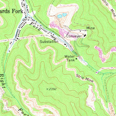 United States Geological Survey Beckwith, WV (1969, 24000-Scale) digital map