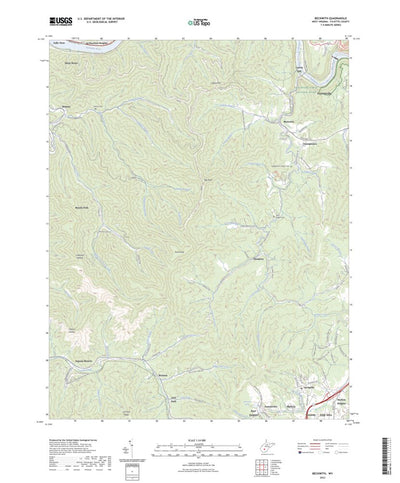 United States Geological Survey Beckwith, WV (2023, 24000-Scale) digital map