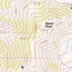 United States Geological Survey Becky Peak, NV (1982, 24000-Scale) digital map