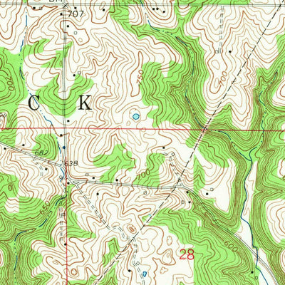 United States Geological Survey Bedford East, IN (1958, 24000-Scale) digital map