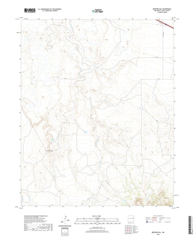 United States Geological Survey Bedford Hill, NM (2020, 24000-Scale) digital map
