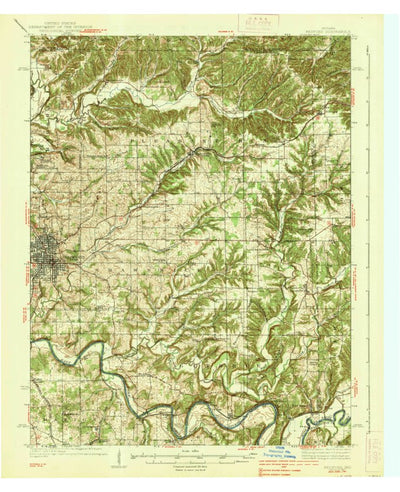 United States Geological Survey Bedford, IN (1937, 62500-Scale) digital map