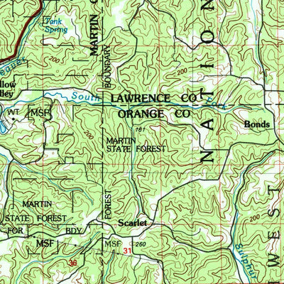 United States Geological Survey Bedford, IN (1990, 100000-Scale) digital map