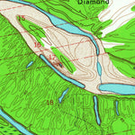 United States Geological Survey Bedford, LA-MS (1963, 24000-Scale) digital map