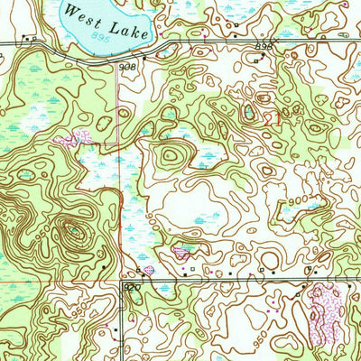 United States Geological Survey Bedford, MI (1961, 24000-Scale) digital map