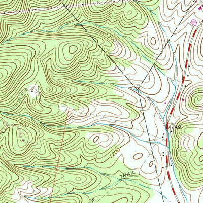 United States Geological Survey Bedford, PA (1971, 24000-Scale) digital map