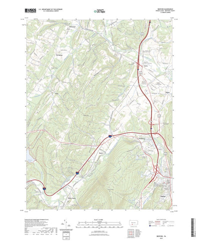 United States Geological Survey Bedford, PA (2023, 24000-Scale) digital map