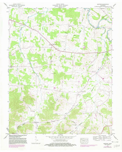 United States Geological Survey Bedford, TN (1947, 24000-Scale) digital map
