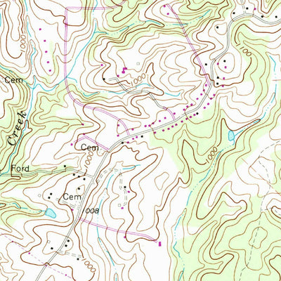 United States Geological Survey Bedford, VA (1967, 24000-Scale) digital map