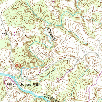 United States Geological Survey Bedford, VA (1967, 24000-Scale) digital map