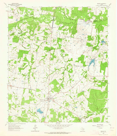 United States Geological Survey Bedias, TX (1963, 24000-Scale) digital map