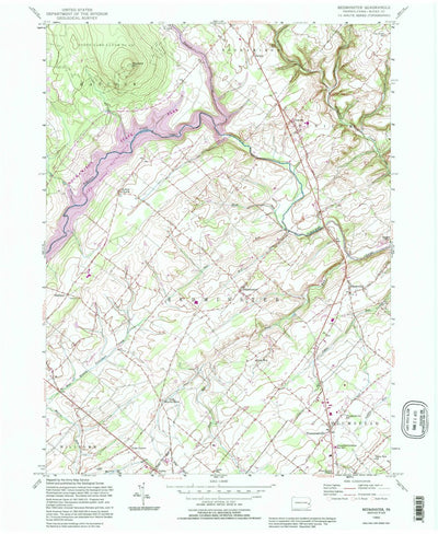 United States Geological Survey Bedminster, PA (1992, 24000-Scale) digital map