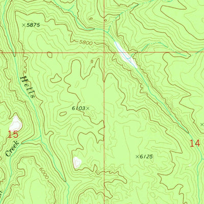 United States Geological Survey Bedstead Ridge, ID (1973, 24000-Scale) digital map