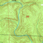 United States Geological Survey Bee Branch, AL (1960, 24000-Scale) digital map