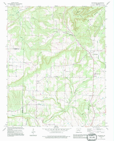 United States Geological Survey Bee Branch, AR (1991, 24000-Scale) digital map