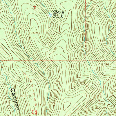 United States Geological Survey Bee Canyon, AZ (1967, 24000-Scale) digital map