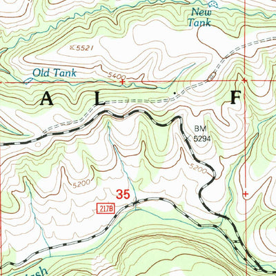 United States Geological Survey Bee Canyon, AZ (1997, 24000-Scale) digital map