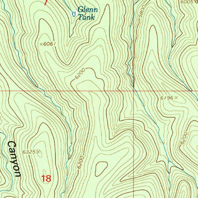 United States Geological Survey Bee Canyon, AZ (1997, 24000-Scale) digital map