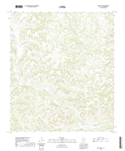 United States Geological Survey Bee Canyon, TX (2022, 24000-Scale) digital map