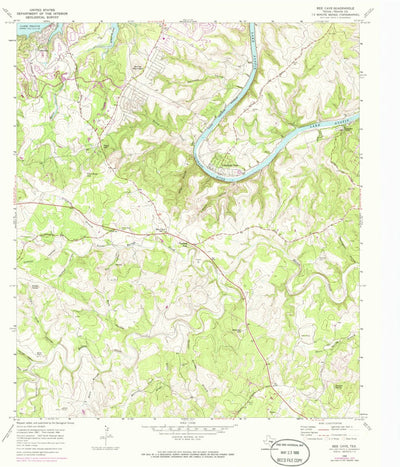 United States Geological Survey Bee Cave, TX (1968, 24000-Scale) digital map