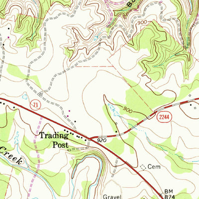 United States Geological Survey Bee Cave, TX (1968, 24000-Scale) digital map