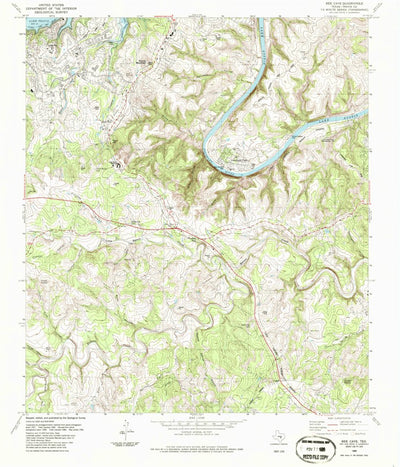 United States Geological Survey Bee Cave, TX (1986, 24000-Scale) digital map