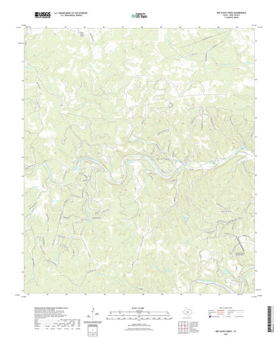 United States Geological Survey Bee Caves Creek, TX (2022, 24000-Scale) digital map