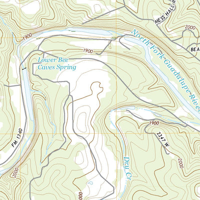 United States Geological Survey Bee Caves Creek, TX (2022, 24000-Scale) digital map