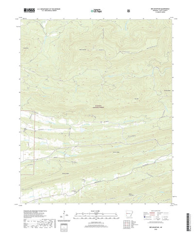 United States Geological Survey Bee Mountain, AR (2020, 24000-Scale) digital map