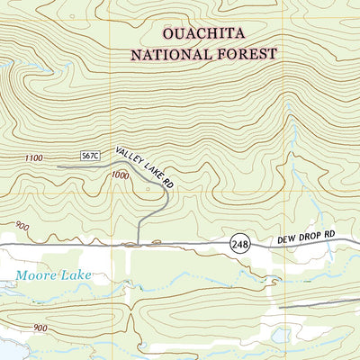 United States Geological Survey Bee Mountain, AR (2020, 24000-Scale) digital map