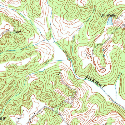 United States Geological Survey Bee Spring, KY (1966, 24000-Scale) digital map