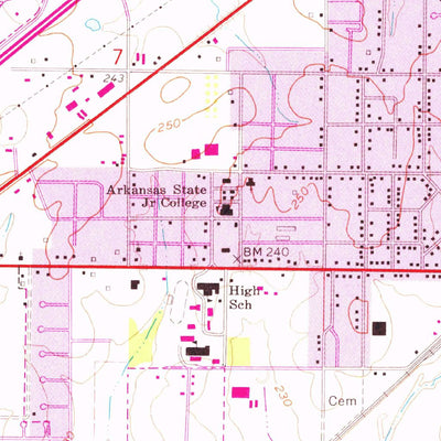 United States Geological Survey Beebe, AR (1963, 24000-Scale) digital map