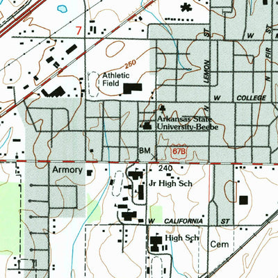 United States Geological Survey Beebe, AR (1994, 24000-Scale) digital map