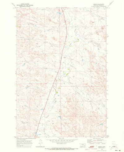 United States Geological Survey Beebe, MT (1969, 24000-Scale) digital map