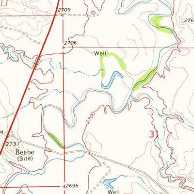 United States Geological Survey Beebe, MT (1969, 24000-Scale) digital map