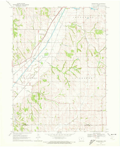 United States Geological Survey Beebeetown, IA (1970, 24000-Scale) digital map