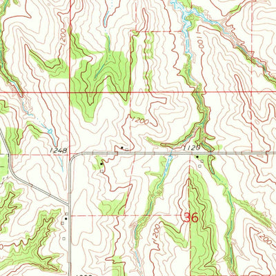 United States Geological Survey Beebeetown, IA (1970, 24000-Scale) digital map