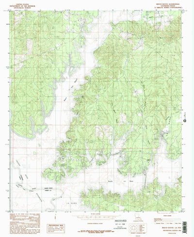 United States Geological Survey Beech Bayou, LA-TX (1984, 24000-Scale) digital map