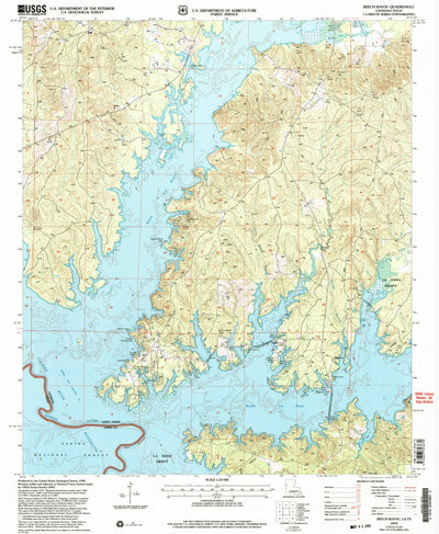 United States Geological Survey Beech Bayou, LA-TX (2003, 24000-Scale) digital map