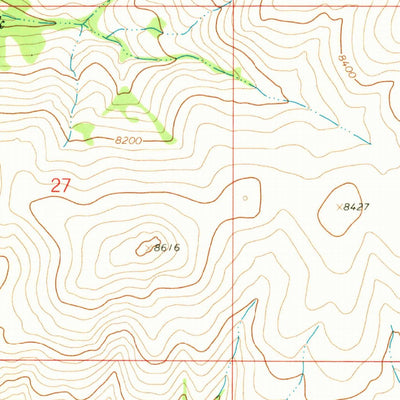 United States Geological Survey Beech Creek, MT (1965, 24000-Scale) digital map
