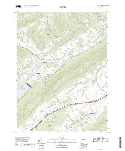 United States Geological Survey Beech Creek, PA (2023, 24000-Scale) digital map