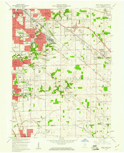 United States Geological Survey Beech Grove, IN (1959, 24000-Scale) digital map