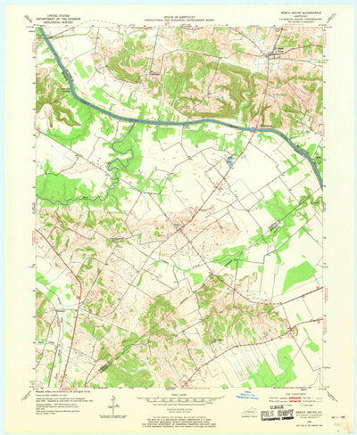 United States Geological Survey Beech Grove, KY (1952, 24000-Scale) digital map