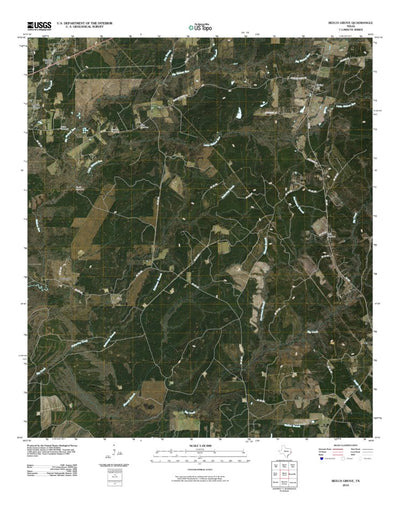 United States Geological Survey Beech Grove, TX (2010, 24000-Scale) digital map