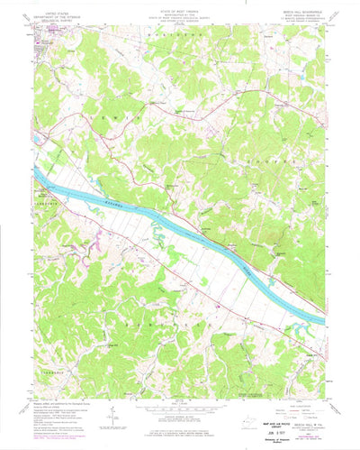 United States Geological Survey Beech Hill, WV (1957, 24000-Scale) digital map