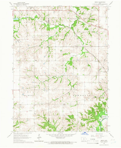United States Geological Survey Beech, IA (1965, 24000-Scale) digital map