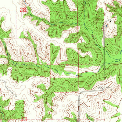United States Geological Survey Beech, IA (1965, 24000-Scale) digital map