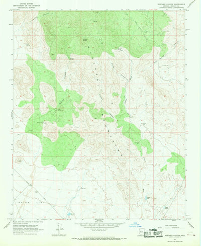 United States Geological Survey Beecher Canyon, AZ (1967, 24000-Scale) digital map