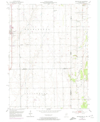 United States Geological Survey Beecher East, IL-IN (1953, 24000-Scale) digital map